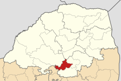 Map of Limpopo with Ephraim Mogale highlighted (2016)